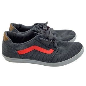 Vans Skate‎ Chapman Lite Sneakers Shoes Women 8.5 Charcoal Gray Coral Skating